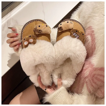 Viral Kitty Plush Slippers